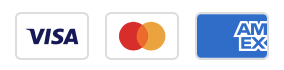 Visa, Mastercard, Amex logos